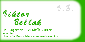 viktor bellak business card